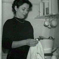 Tuula Hollfast in the pantry. Tuula Hollfast’s private archive.